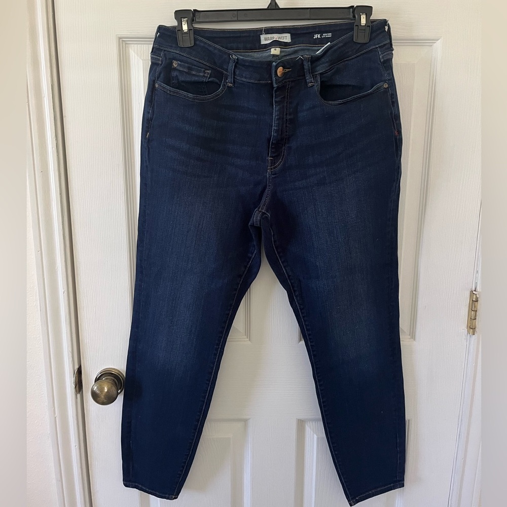 Warp + Weft Dark Blue Women's Skinny Jeans